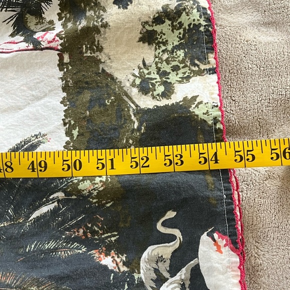 Tailor Vintage Cotton Flamingo Spaghetti Strap Maxi Dress Hawaiian Tropical Boho - Picture 13 of 13